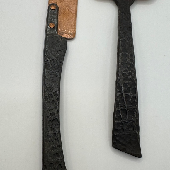 Wicks Forge Copper Cake Knife and Server Set. Hand Forged Serving Set. - Picture 6 of 8